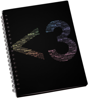 

Rangeele Inkers A5 Notebook(Love Typography, Multicolor)