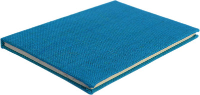 

eShilp Regular Journal(Handmade Diary-Jute Fabric Cover-Pasted Binding Size 25x18x1.3 Cm, Blue)