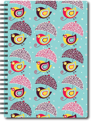 

Nourish A5 Notebook(A5 Size Plain Pages Colourful Graphic Diary, Multicolor)
