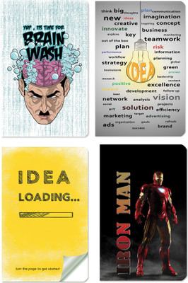 

The Design Junction A5 Notebook(Pack Of 4, Multicolor, Pack of 4)