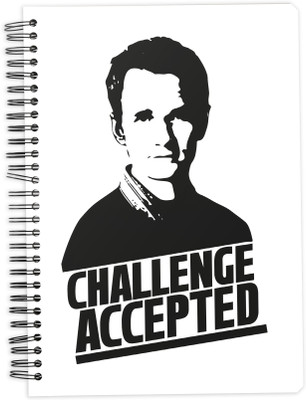 

Mc Sid Razz A5 Notebook(Himym – Challenge Accepted, White)