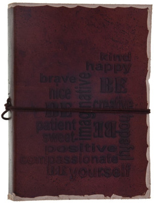Craft Play A5 Diary(Leather Be Yourself Emboss Deckledge, Brown)