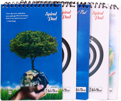 

Gathbandhan A5 Note Pad((Pack Of 5), Blue, White)