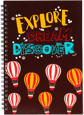 

The Crazy Me A5 Diary(Explore Dream Discover Spiral, Multicolor)