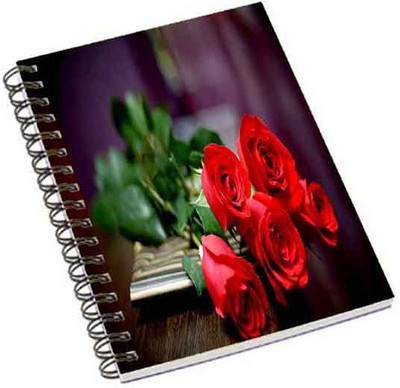 

Shopmania A5 Notebook(Roses, Multicolor)