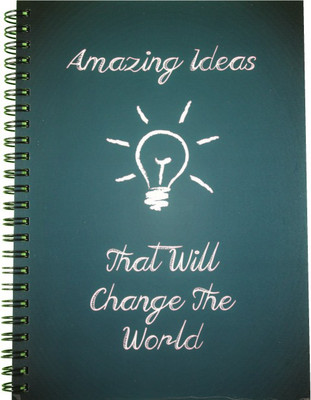 Nourish Amazing Ideas That Will Change The World Ruled Pages Big A4 Diary Ruled 75 Pages(Blue)