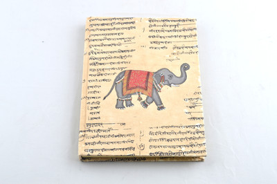 

Capra Book-size Notebook(Recycled, Handmade, Handcrafted, Beige)