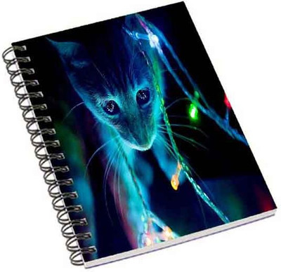 

Shopmania A5 Notebook(Coloefyl cat, Multicolor)