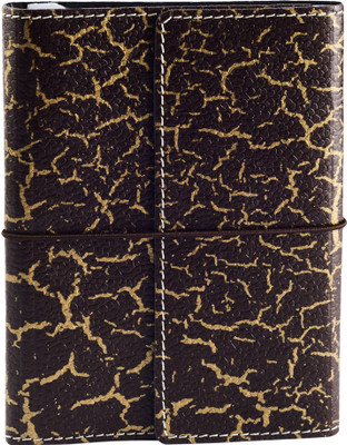 

Eco-Leatherette A6 Diary(Handcrafted Soft Cover Journal, Brown, Gold)