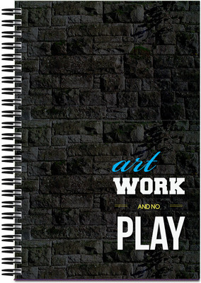 

Art Emporio A5 Notebook(Art Work & No Play, Black)