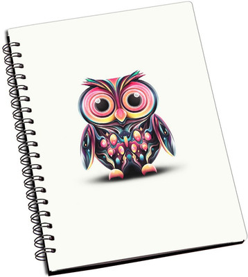 

Rangeele Inkers A5 Notebook(Owl Colorful, Multicolor)