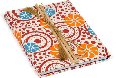 

Urvee Products Book-size Diary(Handmade, Orange blue)