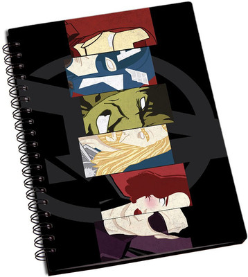 

Rangeele Inkers A5 Notebook(The Avengers fan Art, Multicolor)