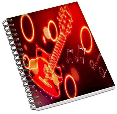 

Shopmania A5 Notebook(Red Guitar, Multicolor)