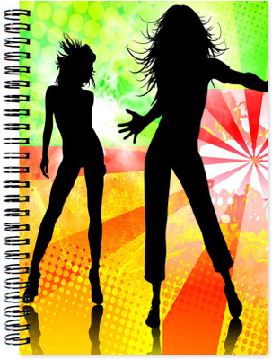 

VenTechno A5 Diary(Abstract Wirebound Ruled Paper Sheets Personal and Office Stationary Notebooks Diary, Multicolor)
