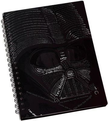 

Rangeele Inkers A5 Notebook(Darth Vader Face Typography, Multicolor)