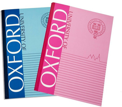 

University of Oxford A4 Notebook(Sheets, Blue, Pink, Pack of 2)