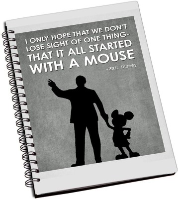 

Rangeele Inkers A5 Notebook(Walt Disney Quote, Multicolor)