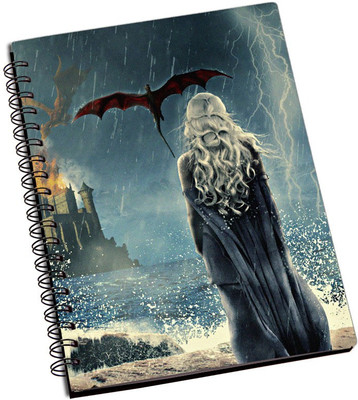 

Rangeele Inkers A5 Notebook(Khaleesi dragon, Multicolor)