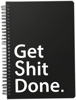 

Mc Sid Razz A5 Notebook(Get Done, Black)