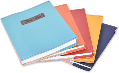 

Enwraps Regular Notebook(EG Series - Mono Village - MC, Multicolor, Pack of 5)