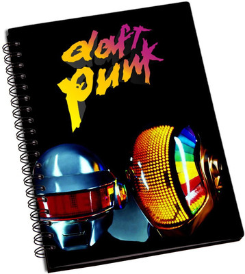 

Rangeele Inkers A5 Notebook(Daft Punk Helmets, Multicolor)