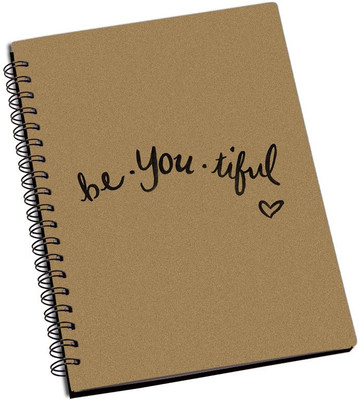 

ShopMantra A5 Notebook(Beautiful Typography Designer Spiral Notebook, Multicolor, Pack of 2)