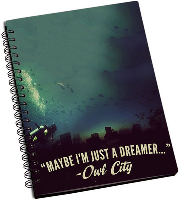 

Rangeele Inkers A5 Notebook(May be I Am just A dreamer, Multicolor)