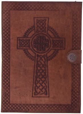 

Craft Play A5 Diary(Tanned Leather With Cross Embos, Multicolor)