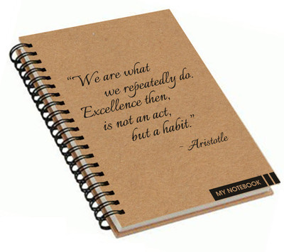 

Printelligent A4 Notebook(Printelligent, Khaki)