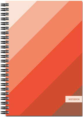 

Art Emporio A5 Notebook(Orange Bars, Orange)