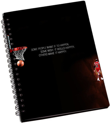 

Rangeele Inkers A5 Notebook(Some Make It Happen michael jordan, Multicolor)