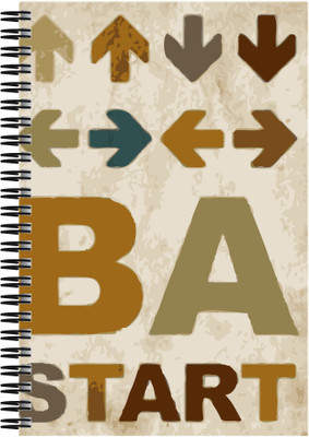 

Art Emporio A5 Notebook(Start Arrow Controls, Multicolor)