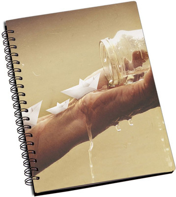 

Rangeele Inkers A5 Notebook(Paper Boats, Multicolor)