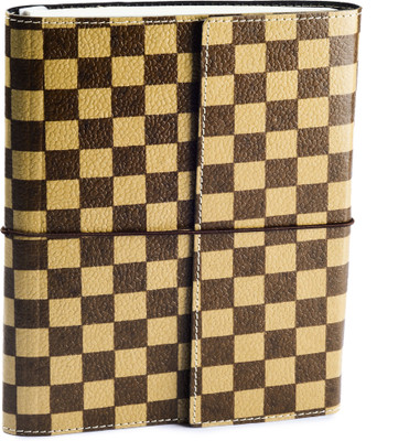 

Eco-Leatherette A5 Diary(Handcrafted Soft Cover Journal, Brown, Beige), Beige;brown