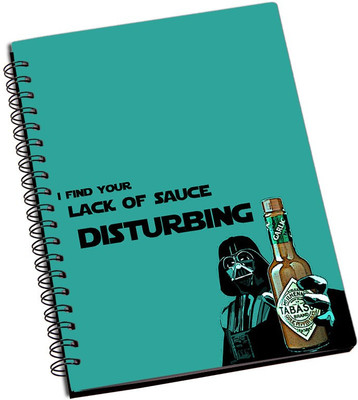 

Rangeele Inkers A5 Notebook(Darth vader Lack Of Sauce, Multicolor)