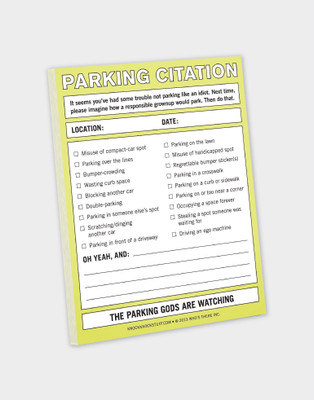 

Knock Knock A4 Note Pad(Parking Citation, Multicolor)