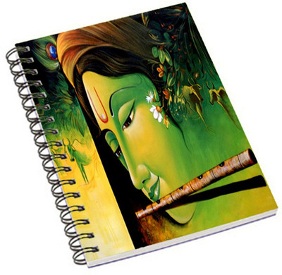 

Shopmania A5 Notebook(Green Krishna, Multicolor)