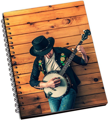 

Rangeele Inkers A5 Notebook(Guitar men, Multicolor)