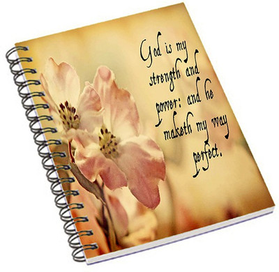 

Shopmania A5 Notebook(God IS my strenght, Multicolor)