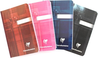 

Clairefontaine A6 Notebook(140 mm x 90 mm (Set of 4), Multicolor)