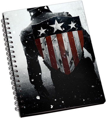 

Rangeele Inkers A5 Notebook(Captain America Vintage Shield, Multicolor)