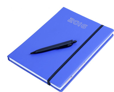 

COI B5 Diary(Blue Personal Diary 2016 With Elastic Band And Pen, Blue)