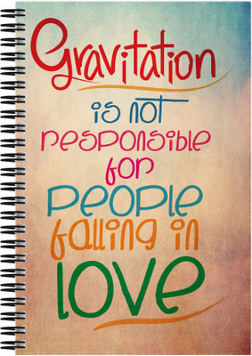 

Art Emporio A5 Notebook(Gravitation is not Responsible for Love, Multicolor)