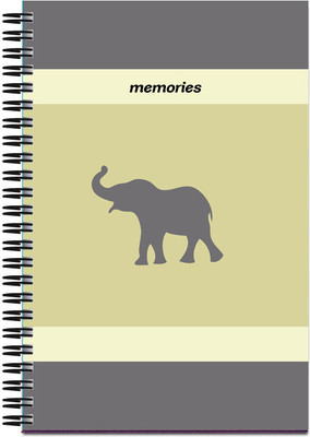 

Art Emporio A5 Notebook(Elephant Memories, Grey)