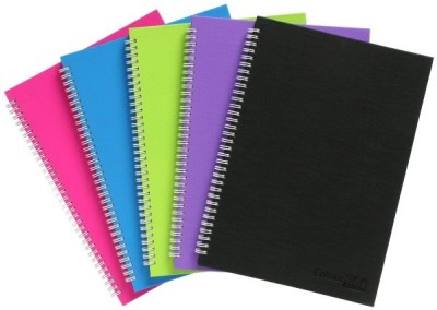 

Printo Fine India A4 Note Pad(Spiral Notebooks, Multicolor, Pack of 5)