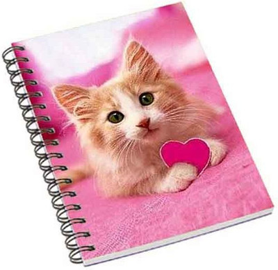

Shopmania A5 Notebook(Cute Cat, Multicolor)