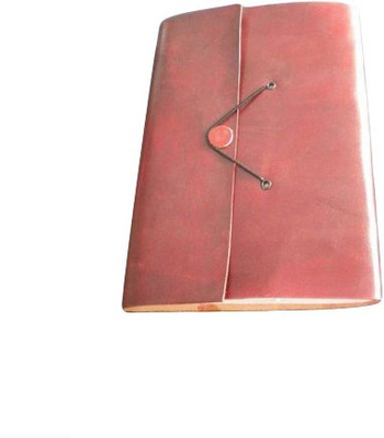 

eShilp Regular Journal(Handmade Plain Leather Cover Diary-One Button Closure-Bahi Binding Size 20x15x2.5 Cm Brown, Brown)