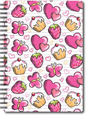 

Nourish A4 Notebook(A4 Size RULED Pages Colourful Graphic Diary, Multicolor)