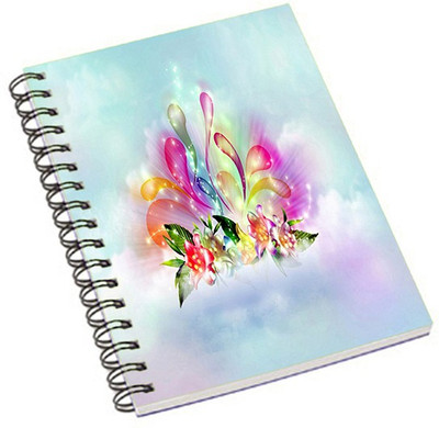 

Shopmania A5 Notebook(Flowers 1, Multicolor)
